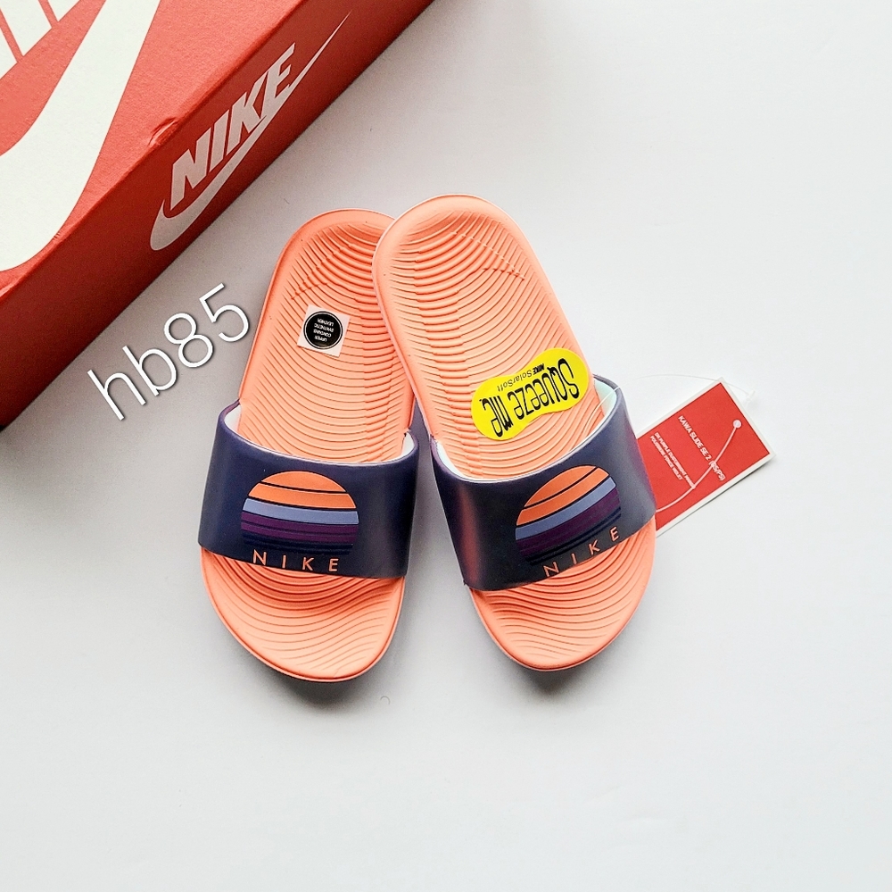 Nike Kawa Slide SE 2 DK Purple Dust Bright Mango 11c